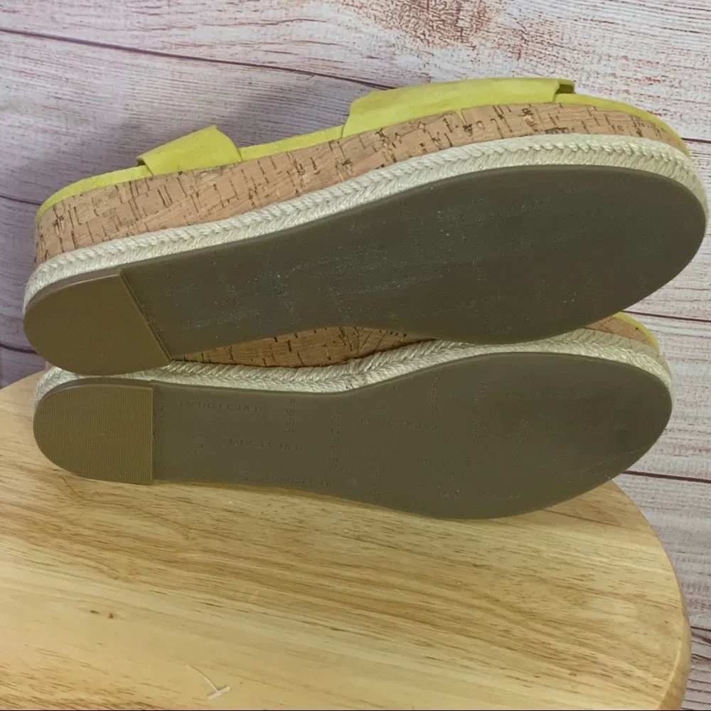 Marc‎ Fisher Faitful Yellow Platform Sandals 9.5M